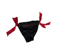 Victoria's Secret Embroidery Side-Tie Cheeky Panty Color Black New