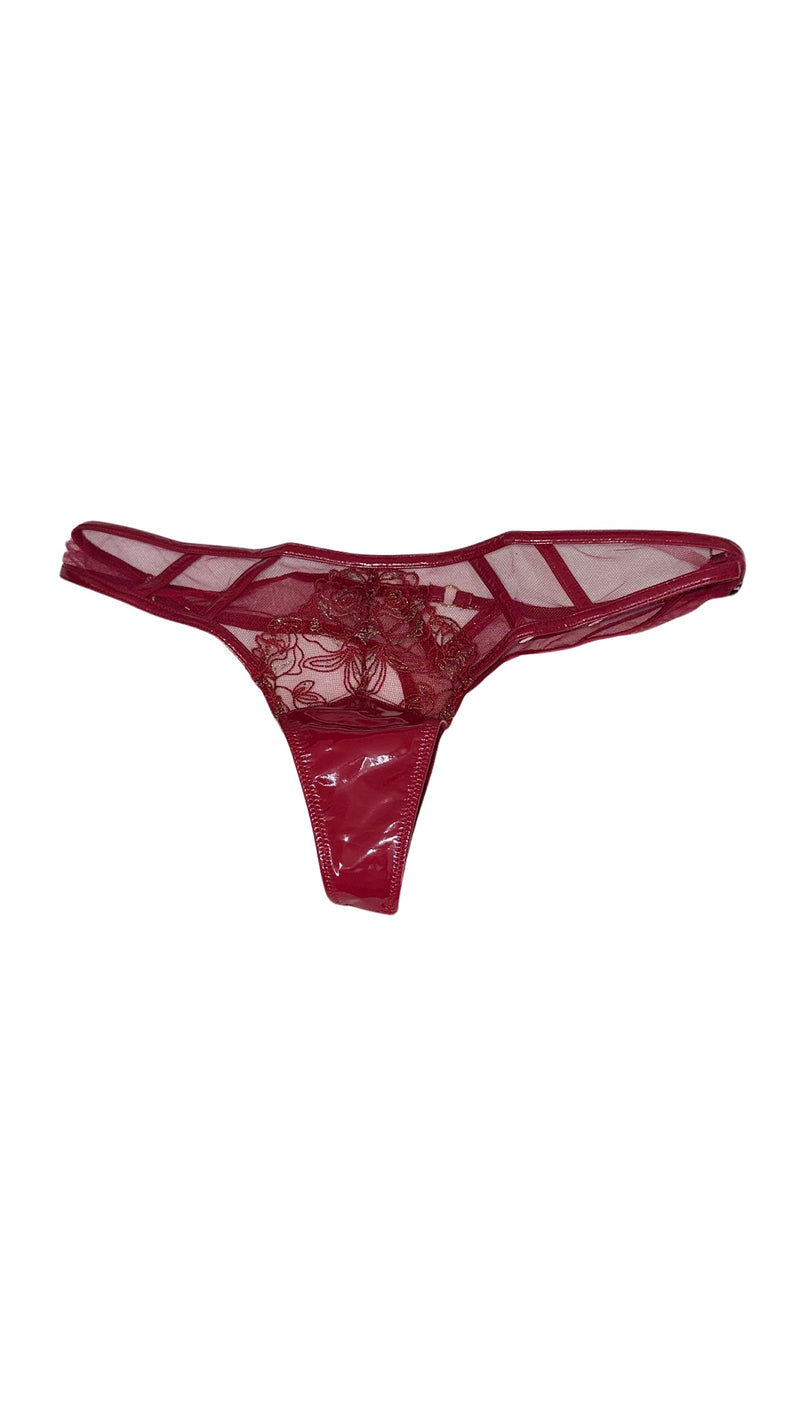 Victoria's Secret Midnight Affair Thong Panty Color Red NWT