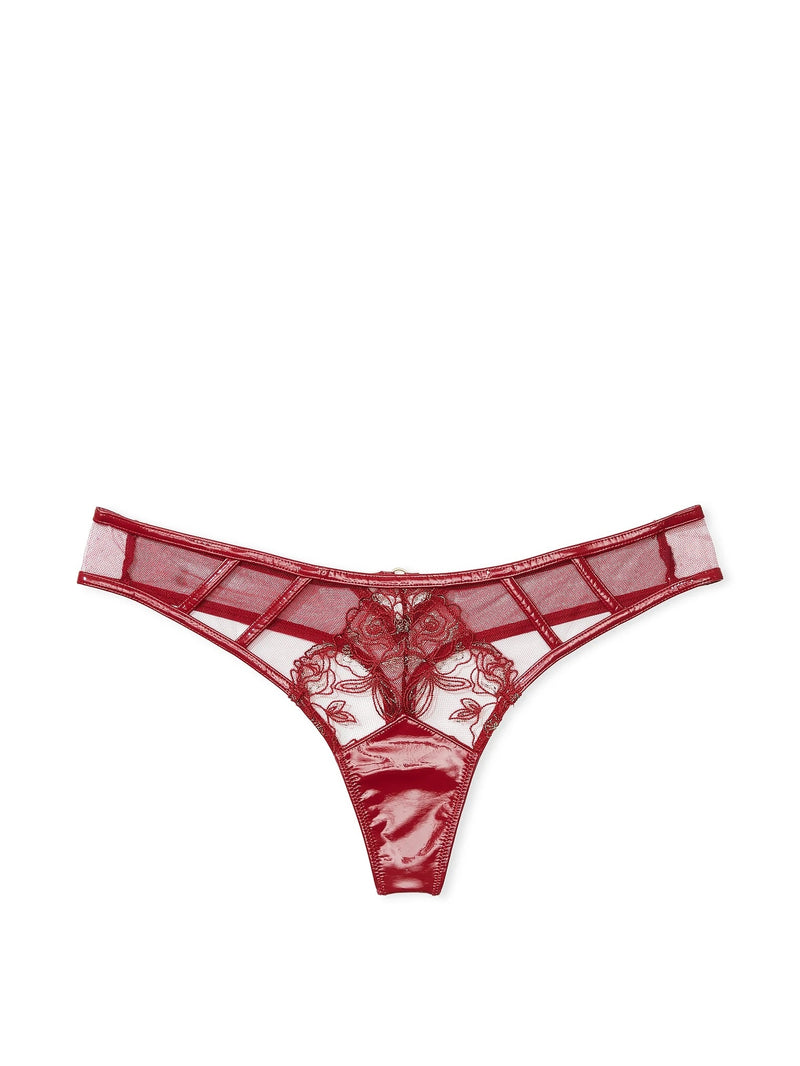 Victoria's Secret Midnight Affair Thong Panty Color Red NWT