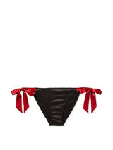 Victoria's Secret Embroidery Side-Tie Cheeky Panty Color Black New