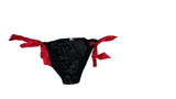 Victoria's Secret Embroidery Side-Tie Cheeky Panty Color Black New