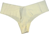 Pink No Show Thong Smooth Panties/Panty Color Yellow New