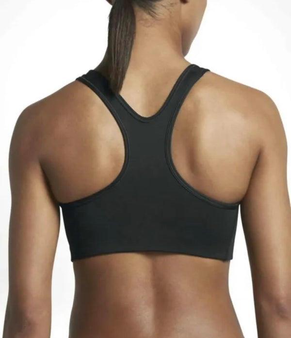 Nike Pro Women Medium Support Classic Swoosh Training Bra Black