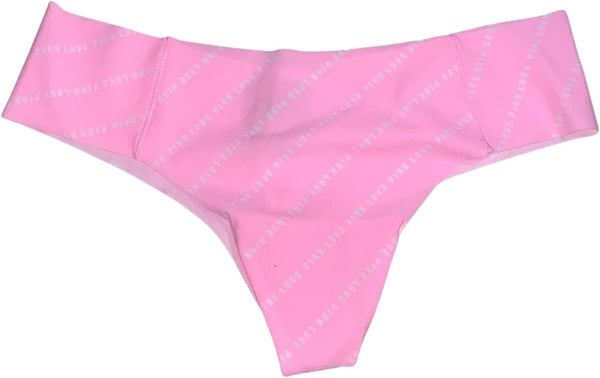 Pink No Show Thong Smooth Panties/Panty Color Yellow New