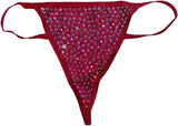 Victoria's Secret Very Sexy Subtle Rhinestones Shine V-String Panty Color Bold Lilac New