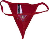 Victoria's Secret Very Sexy Subtle Rhinestones Shine V-String Panty Color Bold Lilac New