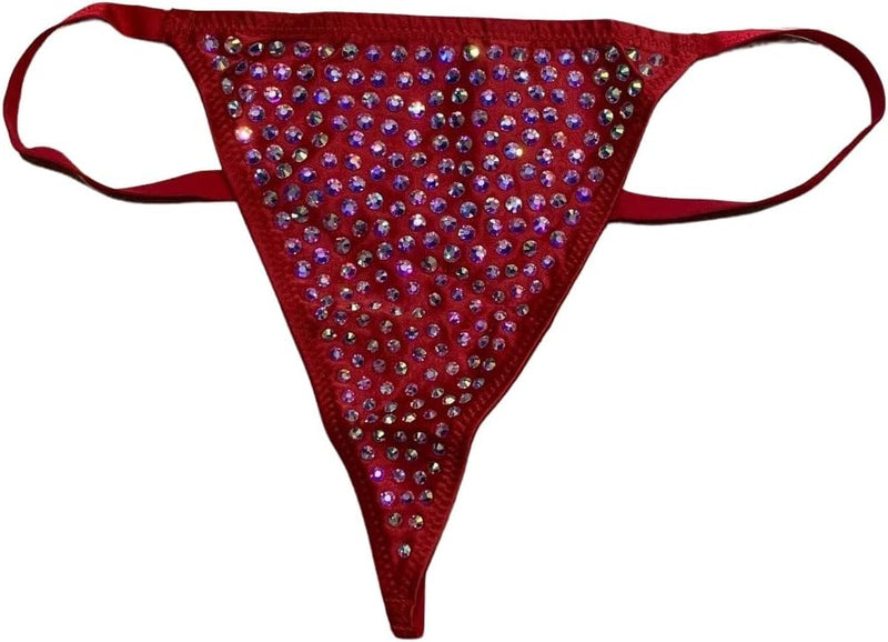 Victoria's Secret Very Sexy Subtle Rhinestones Shine V-String Panty Color Bold Lilac New