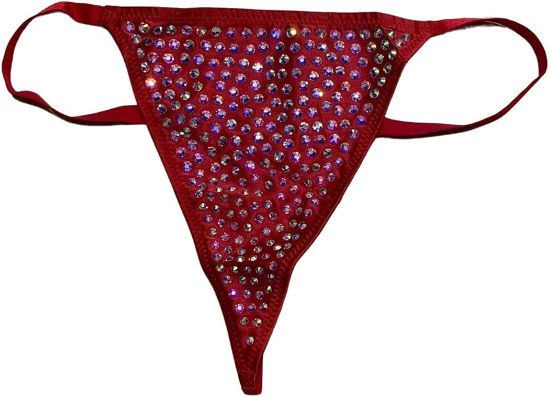 Victoria's Secret Very Sexy Subtle Rhinestones Shine V-String Panty Color Bold Lilac New