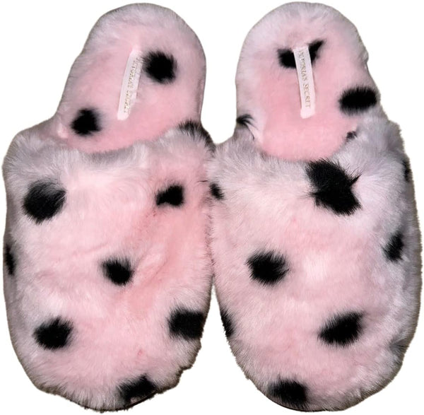 Victoria's Secret womens Closed Toe Faux Fur Slipper