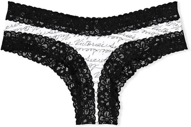 Victoria's Secret Lace Waist Cotton Cheeky Panty Multicolor NWT