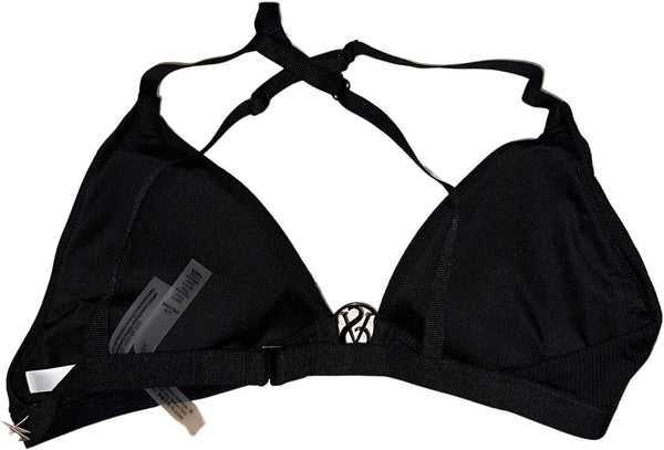 Victoria's Secret Swim Wild Wanderer Ribbed Triangle Bikini Top Size Medium Color Black New