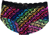 Victoria's Secret Pink No Show Hipster Underwear/Panty Multiocolor New (as1, alpha, xx_l, regular, regular)