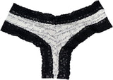 Victoria's Secret Lace Waist Cotton Cheeky Panty Multicolor NWT