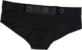 Victoria's Secret Pink Logo Hipster Underwear/Panty Color Black Shine New