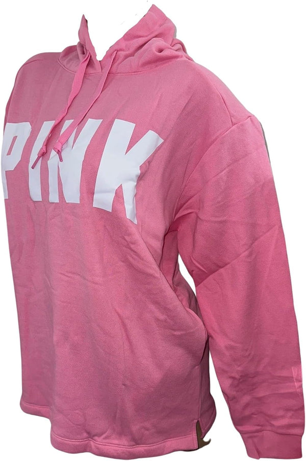 Victoria's Secret Pink Fleece Campus Pullover Sweatshirt Hoodie Color Pink New