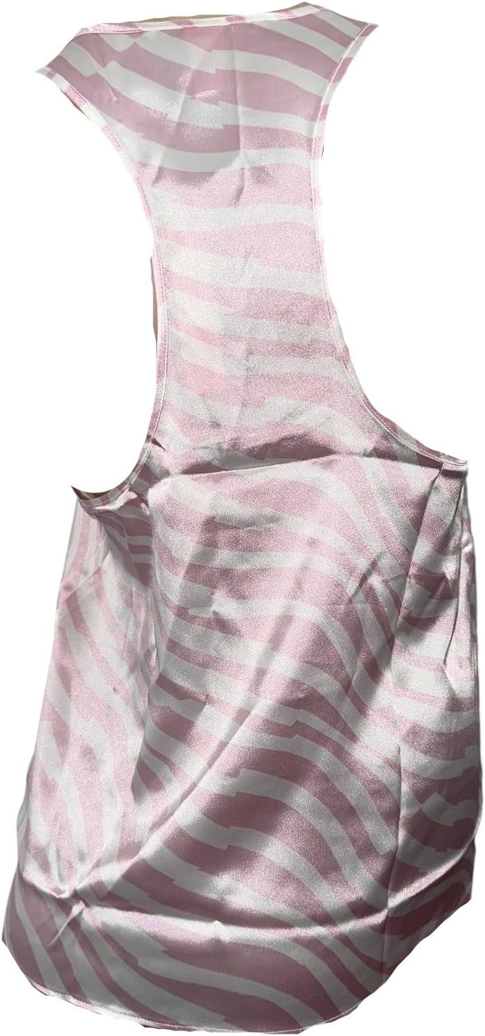 Victoria's Secret Satin Racerback Pajama Top Color Pink Zebra New