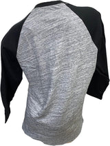 Victoria's Secret Campus Baseball Glitter Tee 3/4 Sleeve Color Gray/Black/Shine Size Small New